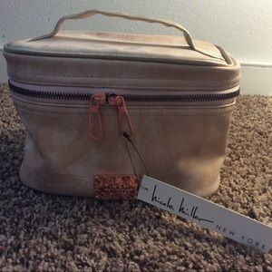 Nicole Miller New York pink makeup bag